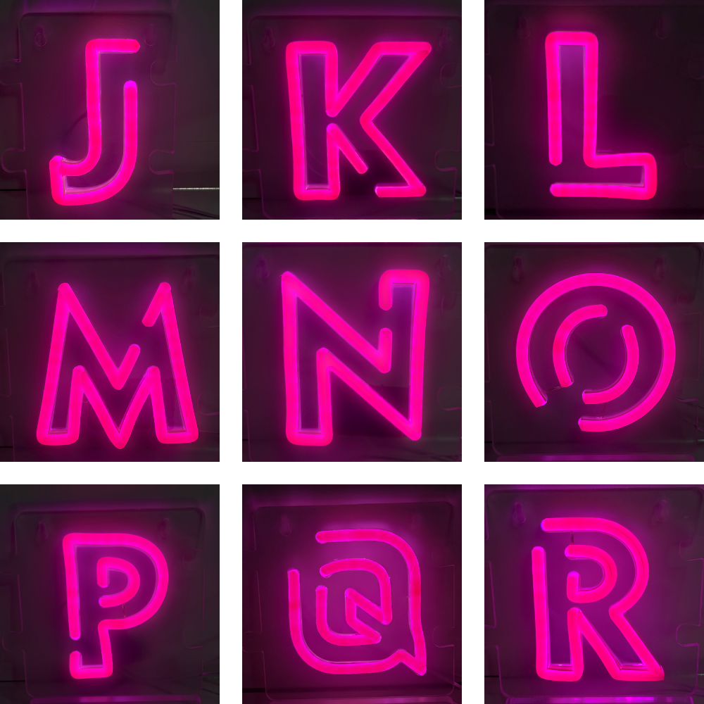 ネオンマジック　アルファベット