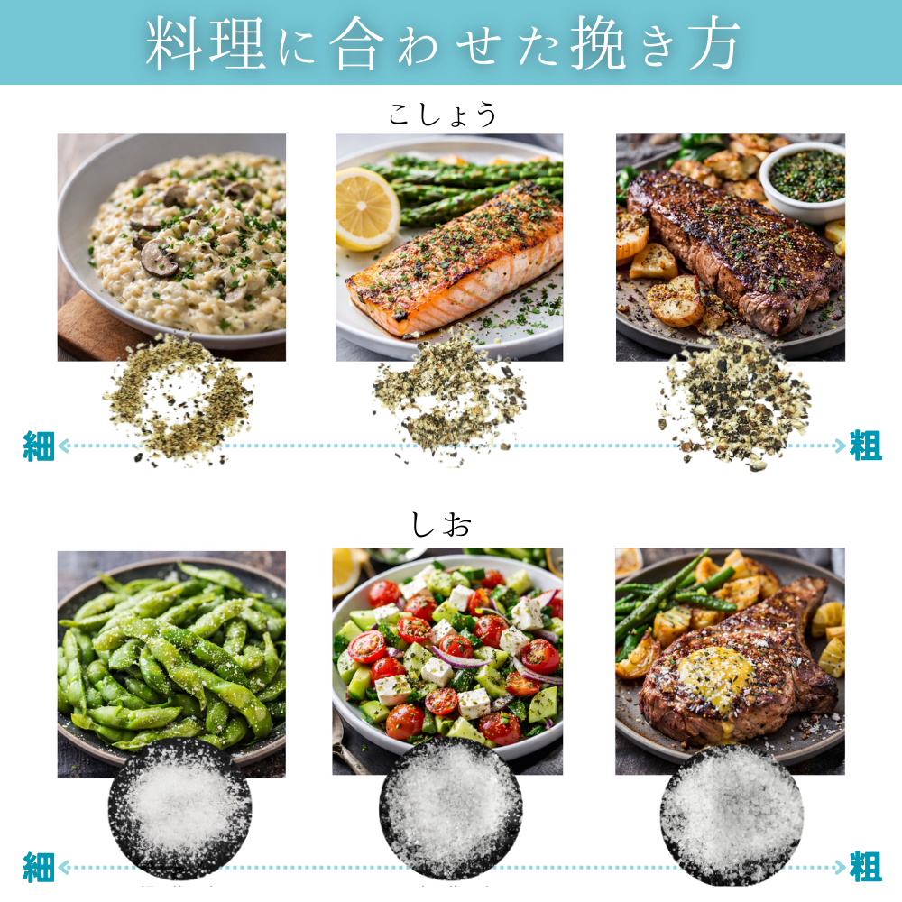 2in1電動ソルト＆ペッパーミル