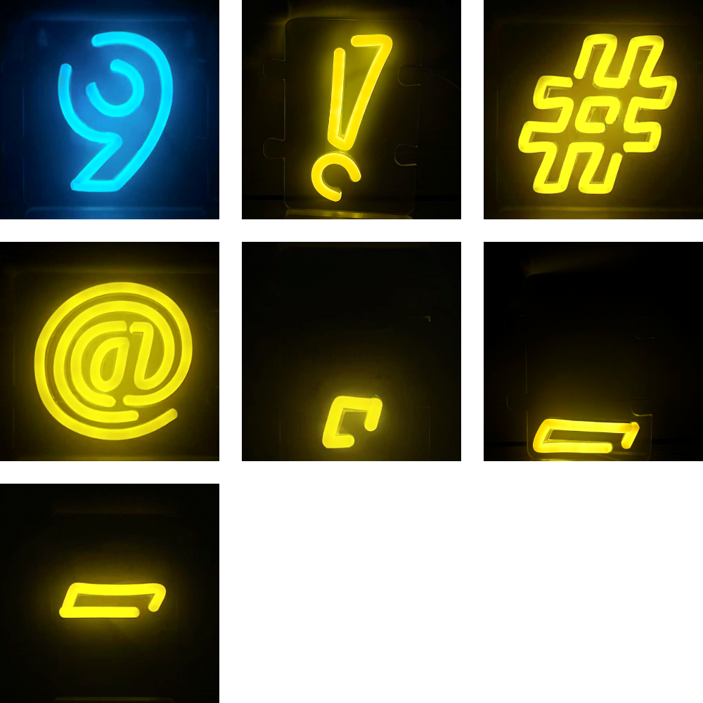 ネオンマジック　数字記号