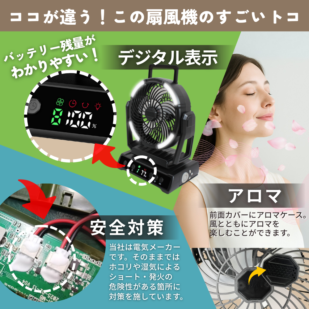 アウトドア扇風機AF9